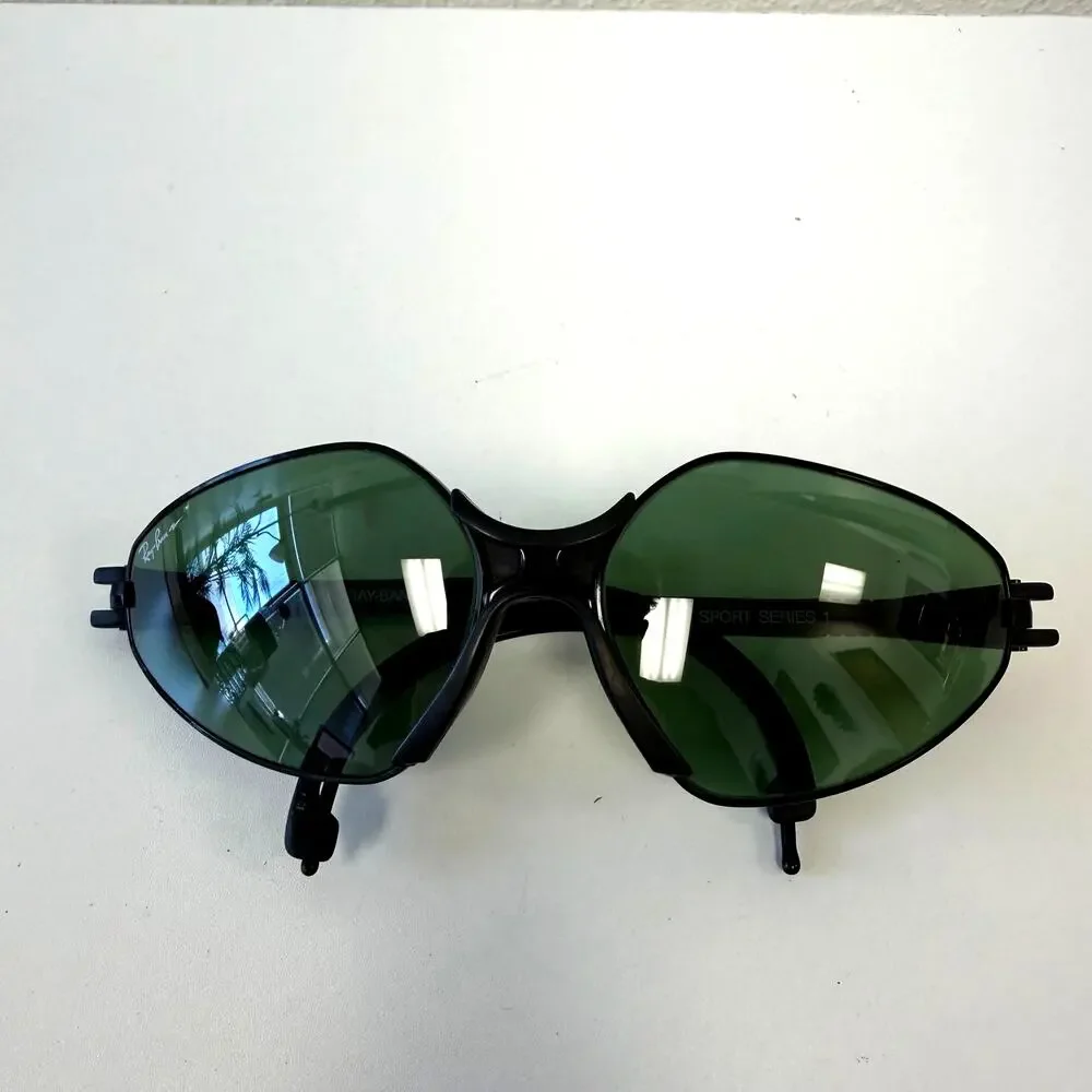 Vintage 90's Bausch & Lomb BLack Ray-Ban Sports Series 1 W1736 G-20 Chromax RARE